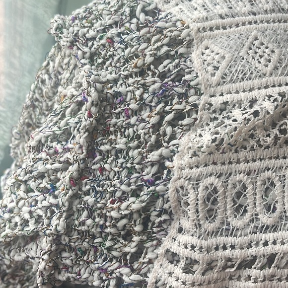 POL ribbon sweater, open knit, perfect for layering sz small - Picture 5 of 6